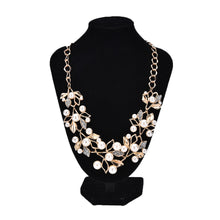 Earrings Necklaces Jewelry Sets Elegant Necklace cherry crystal Earrings Silver Plate Imitation Pearl Beads FO EF8