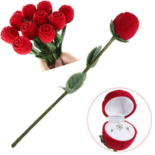 Earrings Storage Display Holder Jewelry Gift Box For Earrings Rings s 3D Red Rose Jewelry Box Wedding Ring Gift Case EF8
