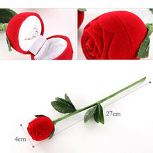 Earrings Storage Display Holder Jewelry Gift Box For Earrings Rings s 3D Red Rose Jewelry Box Wedding Ring Gift Case EF8