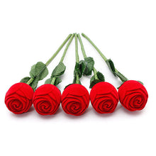 Earrings Storage Display Holder Jewelry Gift Box For Earrings Rings s 3D Red Rose Jewelry Box Wedding Ring Gift Case EF8