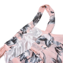 Elegant Casual Boho Party Dresses Style Women Long Dress O Neck Floral Print Chiffon Maxi Dress Vestidos With Belt EF8