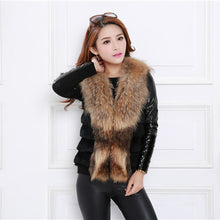 Elegant faux fur coat Women VSleeveless Thick Warm Faux Fur Collar Coat Outerwear Long Hair Jacket Waistcoat Ladies Jacket EF8