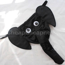 Elephant Thong Men G-String Thong Novelty Sexy Leopard Black Red Penis Pouch Underwear EF8