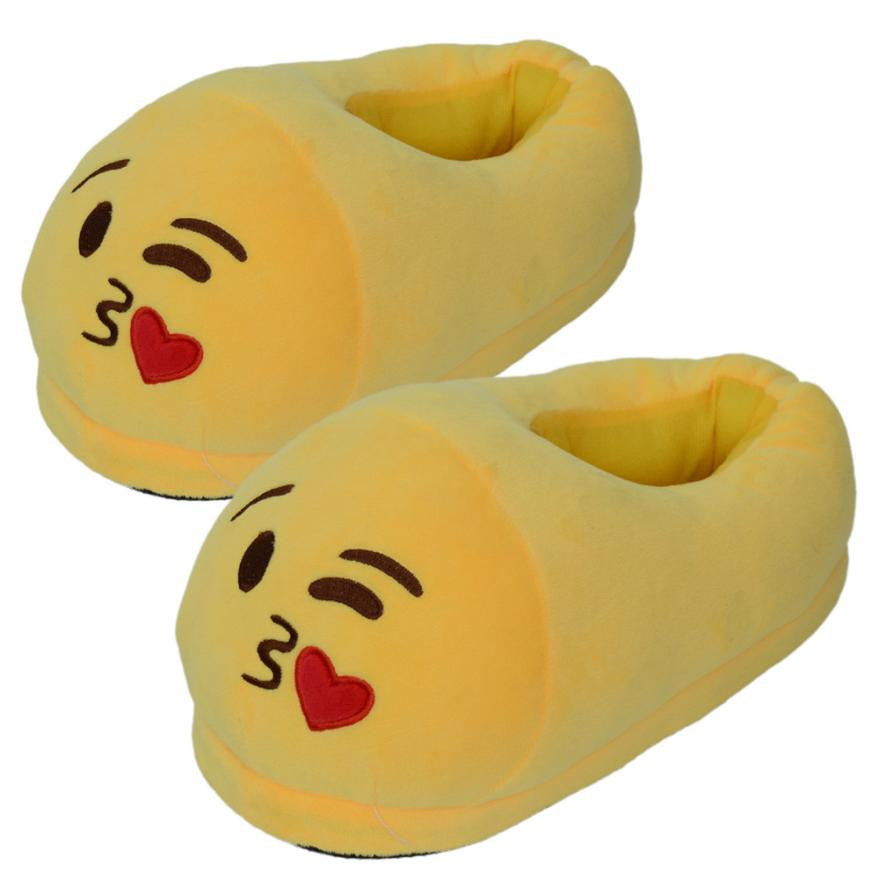 Emoji Slippers Cartoon Sweet Warm Plush Slipper Expression Men Women Slippers //House Shoes 15 Styles EF8