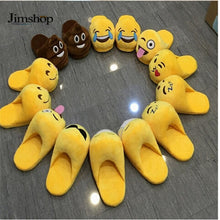 Emoji Slippers Cartoon Sweet Warm Plush Slipper Expression Women Men Slippers //House Shoes 10 Styles EF8