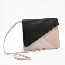 European and American Women Handbag Fashion Patchwork Lady Clutches Panelled PU Leather Solid Shoulder Bags Envelope EF8