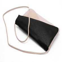 European and American Women Handbag Fashion Patchwork Lady Clutches Panelled PU Leather Solid Shoulder Bags Envelope EF8