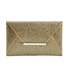 Charming Women Evening Party Bags Gold Sequins Bag Purse Clutch Handbags Envelope Pattern Shiny Purse Bolsas EF8