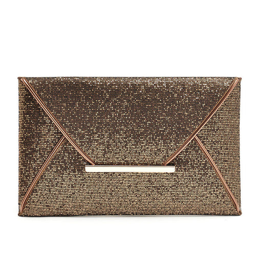 Charming Women Evening Party Bags Gold Sequins Bag Purse Clutch Handbags Envelope Pattern Shiny Purse Bolsas EF8