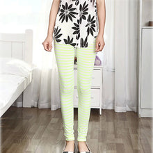 Elegant Fashion Ladies High Waist Pants Printed Stretch nine Points Leggings Women Trousers Top EF8