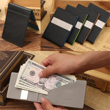 Fashion Mens Leather Magic Credit Card ID Holder Money Clip Wallet Wallet Purses Pockets EF8