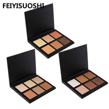 FEIYISUOSHI 6 Colors Contour Palette Powder Professional Face Concealer Primer Bronzer Highlighter Contouring Makeup Base Tool EF8