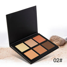 FEIYISUOSHI 6 Colors Contour Palette Powder Professional Face Concealer Primer Bronzer Highlighter Contouring Makeup Base Tool EF8