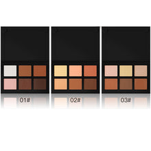 FEIYISUOSHI 6 Colors Contour Palette Powder Professional Face Concealer Primer Bronzer Highlighter Contouring Makeup Base Tool EF8