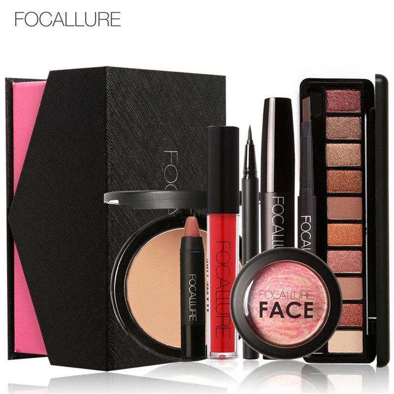 Makeup Set Eye Shadow Mascara Lipstick Concealer Foundation Fashion Beautiful Simple Makeup Cosmetics Tools Kit Set EF8