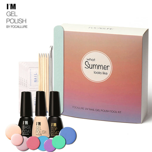 I'M Nail Polish Set Soak-Off Long Lasting Nail Gel Kit For Girls Candy Color Nail Beauty Art Polish Kit EF8