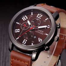 Fabulous XIMen's Leather Stainless Steel Sport Analog Quartz Date Wrist Watch Waterproof Watches Relogio Masculino EF8