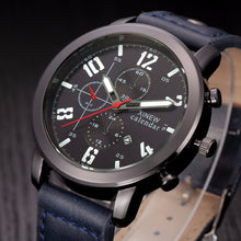 Fabulous XIMen's Leather Stainless Steel Sport Analog Quartz Date Wrist Watch Waterproof Watches Relogio Masculino EF8