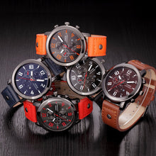 Fabulous XIMen's Leather Stainless Steel Sport Analog Quartz Date Wrist Watch Waterproof Watches Relogio Masculino EF8