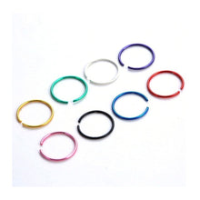 Fake Piercing Bijoux Medical Nostril Titanium Nose Hoop Nose Rings Clip On Nose Ring Body Jewelry For Women 40pcs 1Box EF8