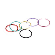 Fake Piercing Bijoux Medical Nostril Titanium Nose Hoop Nose Rings Clip On Nose Ring Body Jewelry For Women 40pcs 1Box EF8