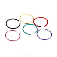 Fake Piercing Bijoux Medical Nostril Titanium Nose Hoop Nose Rings Clip On Nose Ring Body Jewelry For Women 40pcs 1Box EF8
