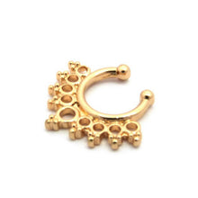 Fake Septum Clicker Non Piercing Hanger Clip On Jewelry Piercing Jewelry s Pierced Round Nose Hoop Nose Rings EF8