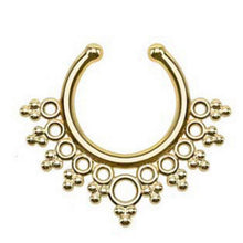 Fake Septum Clicker Non Piercing Hanger Clip On Jewelry Piercing Jewelry s Pierced Round Nose Hoop Nose Rings EF8