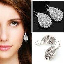 Ear Hook Crystal White Tears Rhinestone Earring Jewelry Gifts For Women  EF8