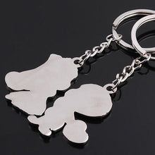 of Keyrings Couple Lover Key Rings Chains Fob Metal Bride Groom Heart Love Keychains Gifts  EF8