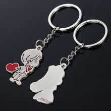 of Keyrings Couple Lover Key Rings Chains Fob Metal Bride Groom Heart Love Keychains Gifts  EF8