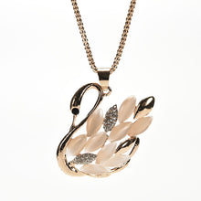 Min  order $10 Opal cat crystal rhinestone elegant Swan Necklace for women collar  Nice gift for girls EF8