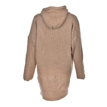 Casual Loose Long Batwing Sleeve Sweater Women Hooded Pullovers Irregular Sweaters Knitted Streetwear 2Color EF8