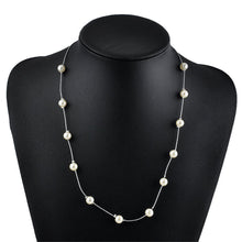 s Charm Jewelry Pendant Chain Simulated Pearl Choker Chunky Statement Bib Necklace  EF8