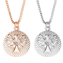 s GUARDIAN ANGEL PROTECT ME Double-faced Guardian Angel Pendant Necklace collar chain Gold Silver Colors EF8