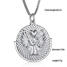 s GUARDIAN ANGEL PROTECT ME Double-faced Guardian Angel Pendant Necklace collar chain Gold Silver Colors EF8