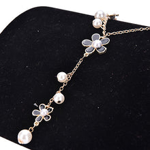 s Women Flower Sweater Chain Necklace Elegant Pearl Necklace Women Jewelry Gifts  EF8