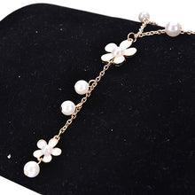 s Women Flower Sweater Chain Necklace Elegant Pearl Necklace Women Jewelry Gifts  EF8