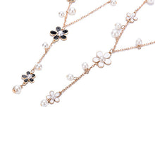 s Women Flower Sweater Chain Necklace Elegant Pearl Necklace Women Jewelry Gifts  EF8