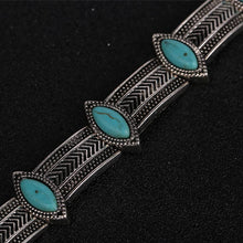 Boho Collar Choker Silver Necklace jewelry Necklace women Euro Vintage Necklace Bohemia Turquoise Beads EF8
