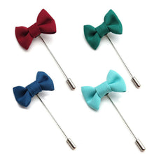 Bowknot Men's Brooches Fabric Bow Lapel Pin for Suits 6 Colors Mens Brooch Pin Jewelry EF8