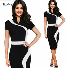 Fashion Vintage Business Office Casual Party Pencil Sheath Dress Women Festa Dresses Robe Femme EF8