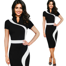 Fashion Vintage Business Office Casual Party Pencil Sheath Dress Women Festa Dresses Robe Femme EF8