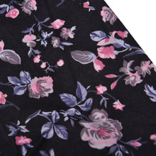 Casual Loose Cotton Tops T Shirt Women Printed Floral Three-quarter Sleeve Shirt EF8