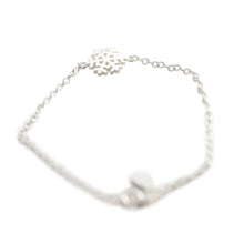 Charm Women Girl Snowflake Shape Wrap Chain Bracelet Silver plated Love Dainty Bridesmaid jewelry Gift EF8