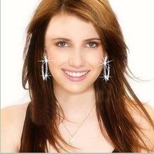 Crystal Rhinestone Exaggerated Luxury Big Circle Earrings Ear Ring EF8