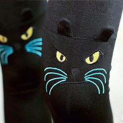 Cute Cat Printed Leggings Women Pants Cute Cotton Girl Leggings Women Clothing 5 Colors EF8