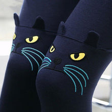 Cute Cat Printed Leggings Women Pants Cute Cotton Girl Leggings Women Clothing 5 Colors EF8