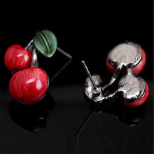 Cute Cherry Statement Necklace With Earrings Maxi Necklace For Women Best Gift S EF8