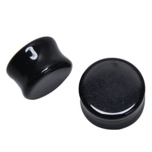 Ear Piercing Jewelry Black 6 Sizes Faux Agate Ear Exp er Plugs Stretcher Gauge Tunnels EF8